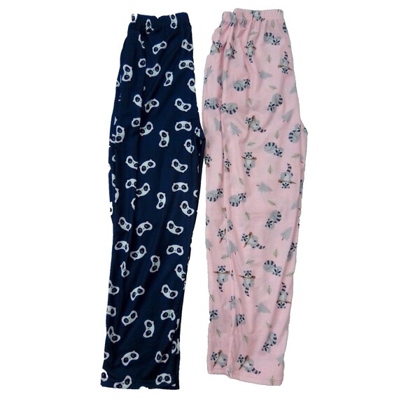 Set of 2 Vopmocld Girl's Cartoon Panda Pajamas Raccoon Long Sleeve Set Size L - Picture 5 of 8